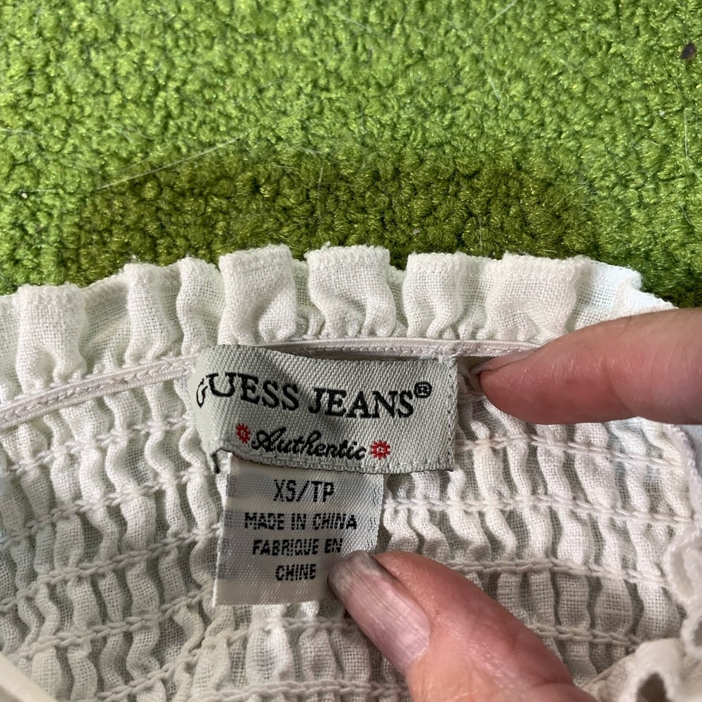 Guess Jeans White Smocked dress - Picture 4 of 4